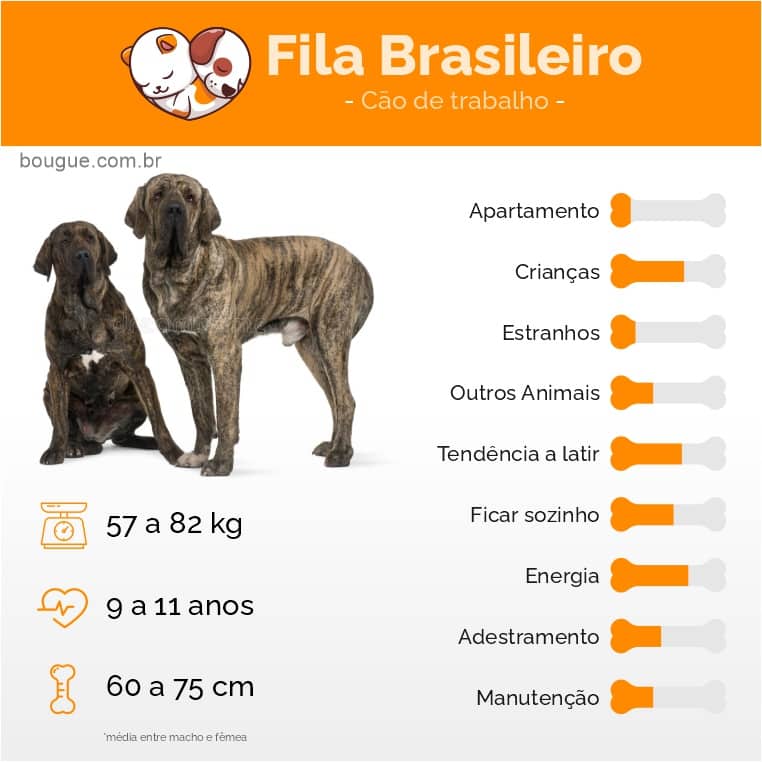 Personalidade cachorro Fila Brasileiro